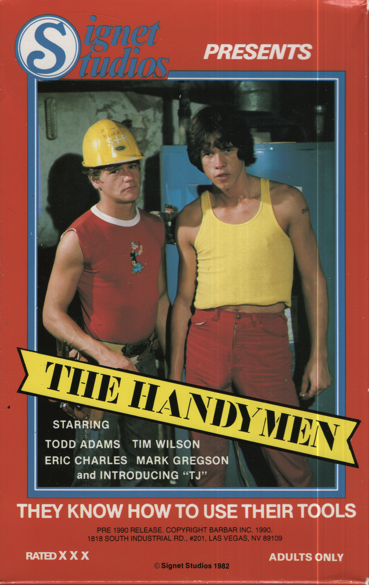 Gay VHS The Handymen Todd Adams Tim Wilson 1982 Signet Studios 012224E –  Mr-Magazine