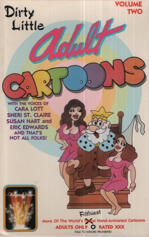 Dirty Little Adult Cartoons Volume Two Cara Lott Sheri St. Claire Hollywood Video Productions Cartoon VHS 1988 041524EBVHS2