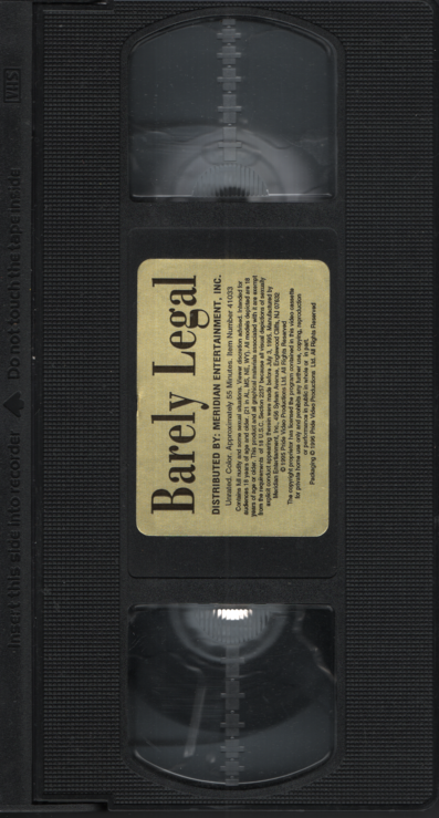 Barely Legal Pride Video Productions Gay VHS 1995 050824EBVHS