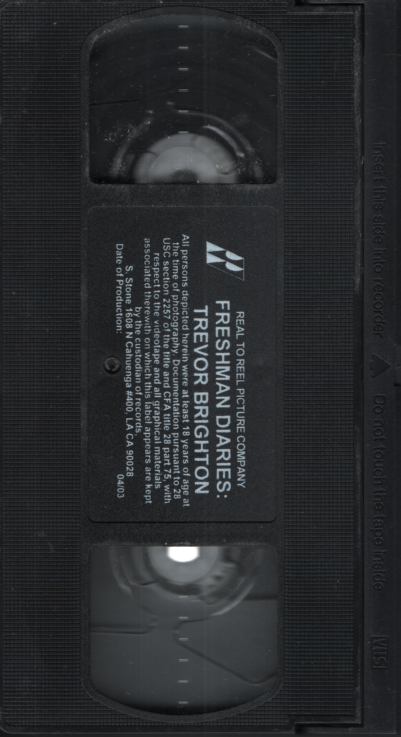 Freshman Diaries: Trevor Brighton Real To Reel Picture Company Gay VHS 2003 050824EBVHS