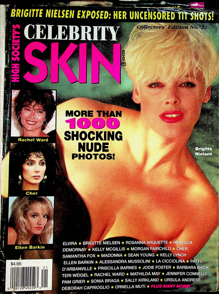 Celebrity Skin Magazine  Brigitte Nielsen , Cher, Elvira and More!  #21  1992    051323lm-p2