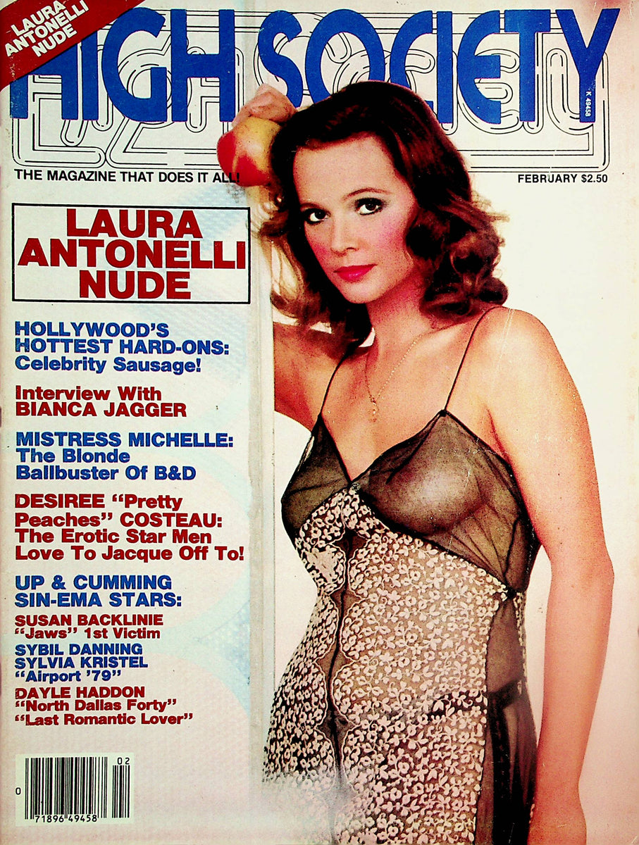 High Society Magazine Laura Antonelli Nude / Bianca Jagger February 1980  121123lm-p