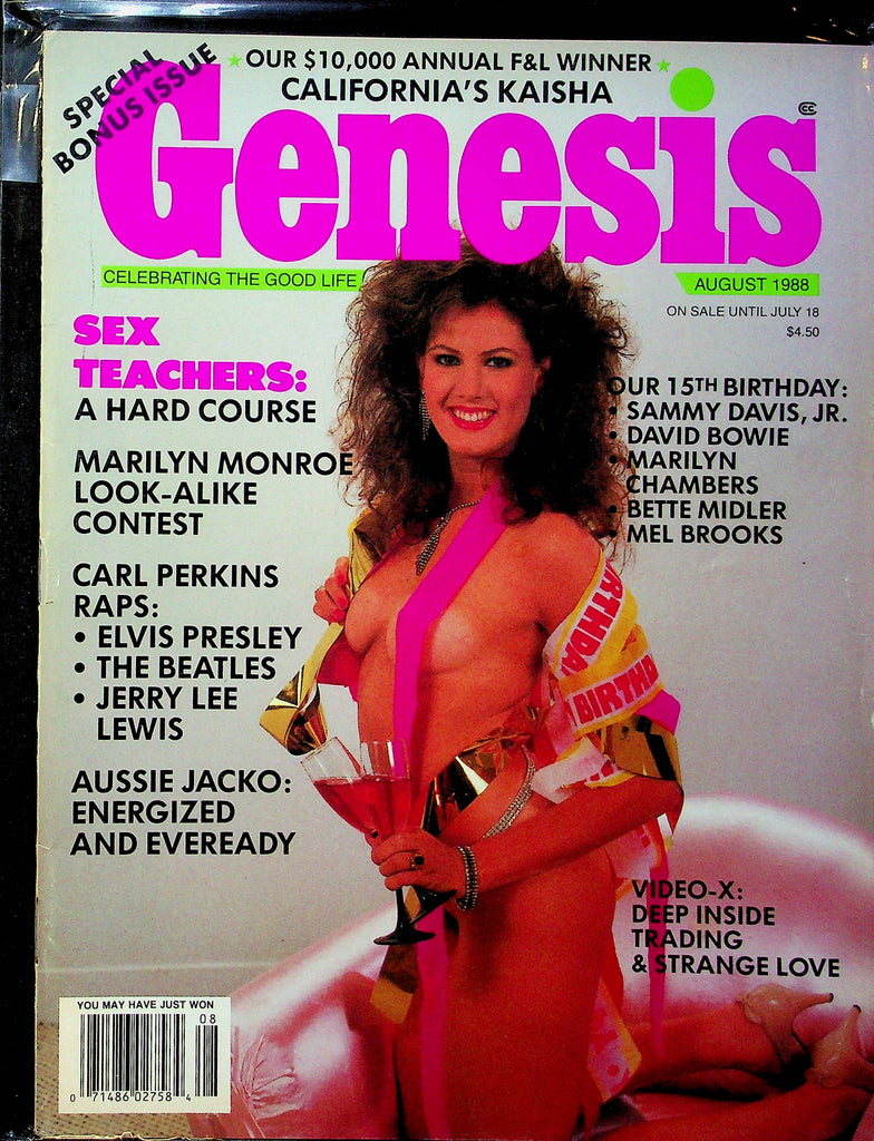 Genesis Magazine Marilyn Monroe August 1988 101723RP