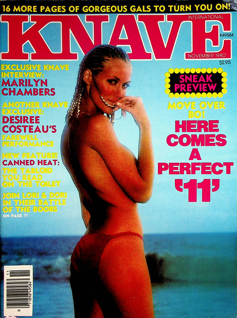 Knave Magazine   Move Over Bo! Here Comes A Perfect '11'  / Marilyn Chambers Interview   November 1980   050724lm-p2