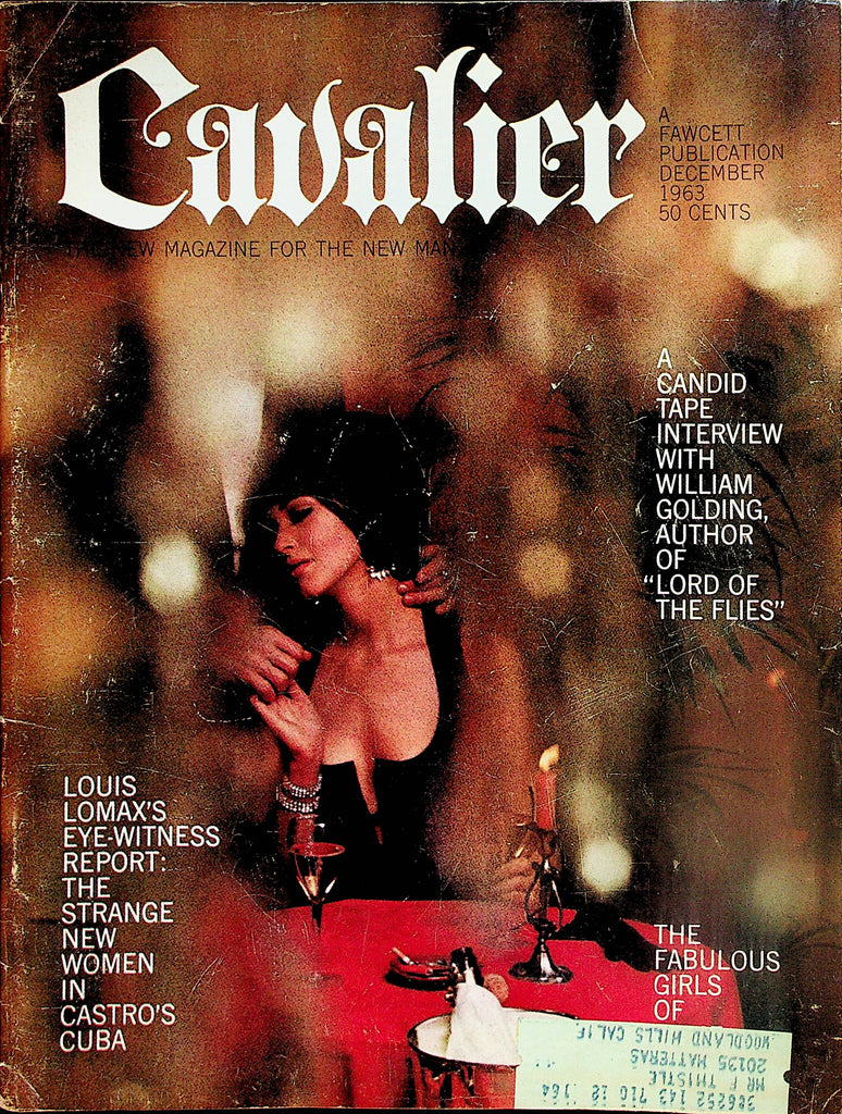 Cavalier Vintage Magazine  Centerfold Girl Carol Hunter / Interview William Golding Author Of Lord Of The Flies  December 1963     050124lm-p