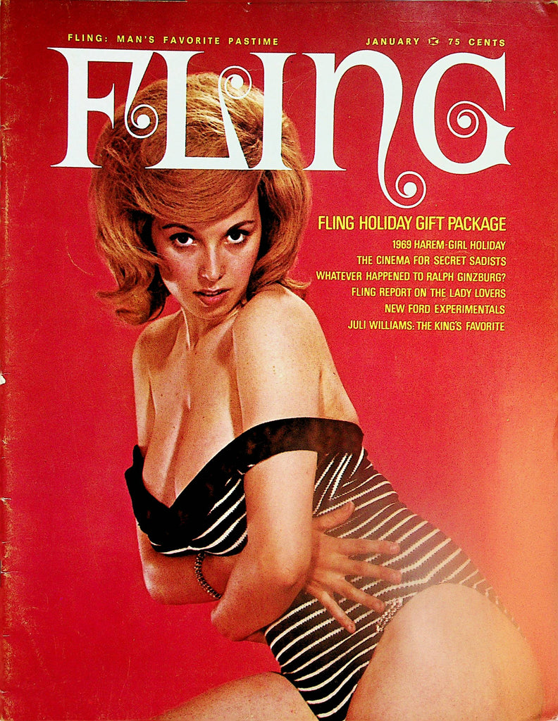 Fling Busty Magazine  Joan Brinkman / Raquel Welch  January 1969     022124lm-p