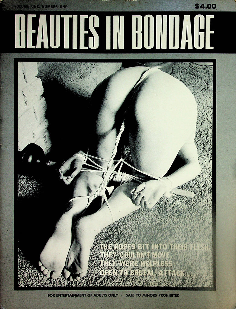 Beauties In Bondage Magazine   Maid For Bondage  vol.1 #1  1970's     042924lm-p