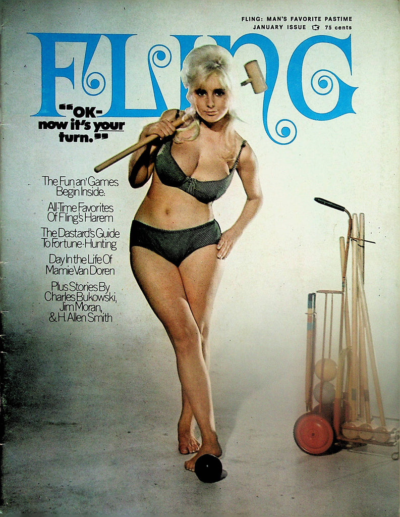 Fling Busty Magazine   Lane Weldon / Mamie Van Doren   January 1971    022824lm-p