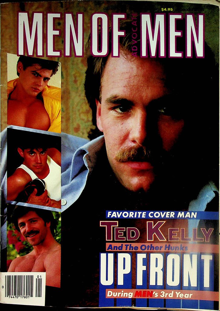 Men Of Men Gay Magazine   Coverguy Ted Kelly / Jeff Stryker  January 1988      102123lm-p