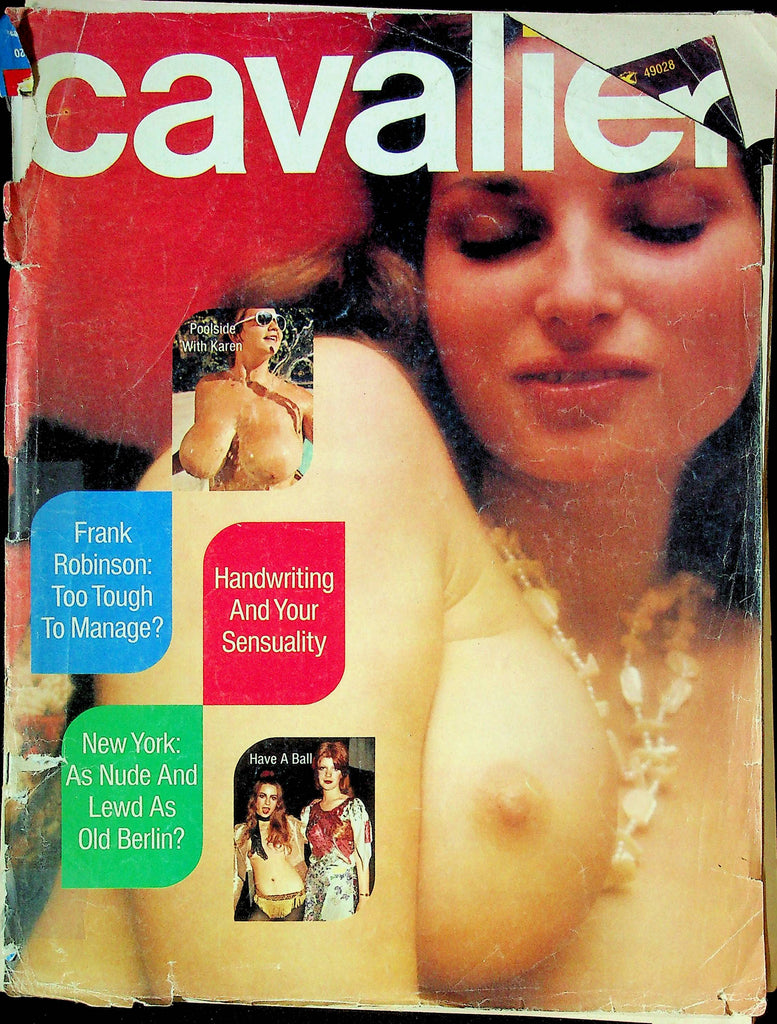 Cavalier Magazine Poolside With Karen & Frank Robinson March 1975 050324RP
