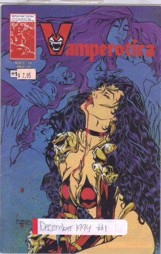 Vamperotica #1 December 1994 Adult Comic (Third Printing, "The stroke of death is as a lover's pinch, Which hurts, & is desir'd" -William Shakespeare.)
