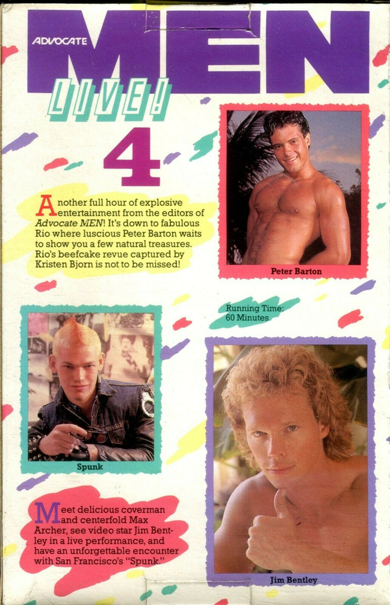 Advocate Men Live! Gay VHS #4 Peter Barton / Max Archer XXX 012720lm-e –  Mr-Magazine