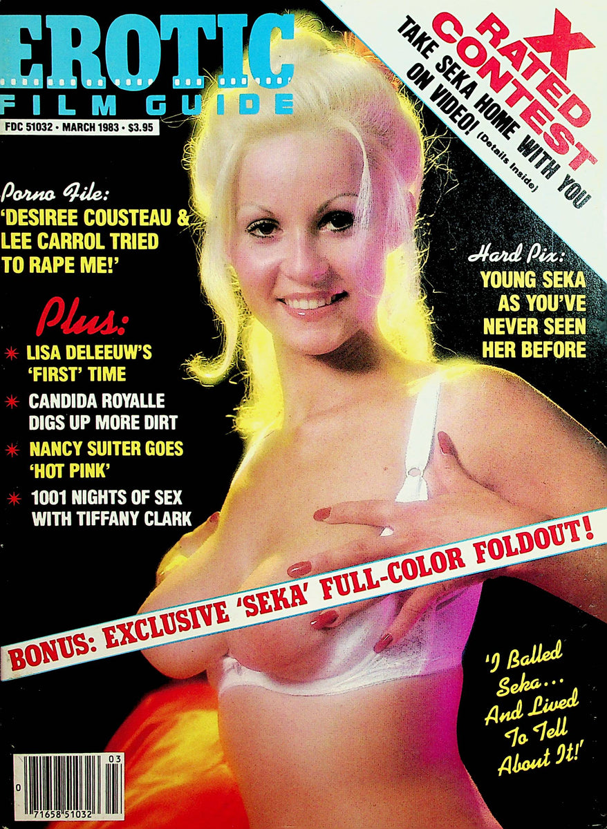 Erotic Film Guide Magazine Seka / Lisa Deleeuw / Nancy Suiter March 1983  030322lm-p3