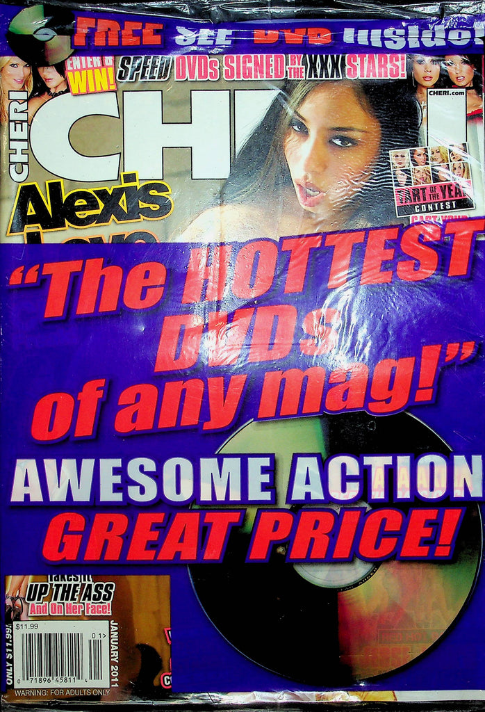 Cheri Magazine Alexis Love January 2011 W/DVD 111822RP2