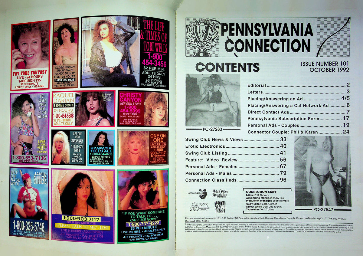 Swinger Magazine Pennsylvania Connection No.101 1992 020823RP pic