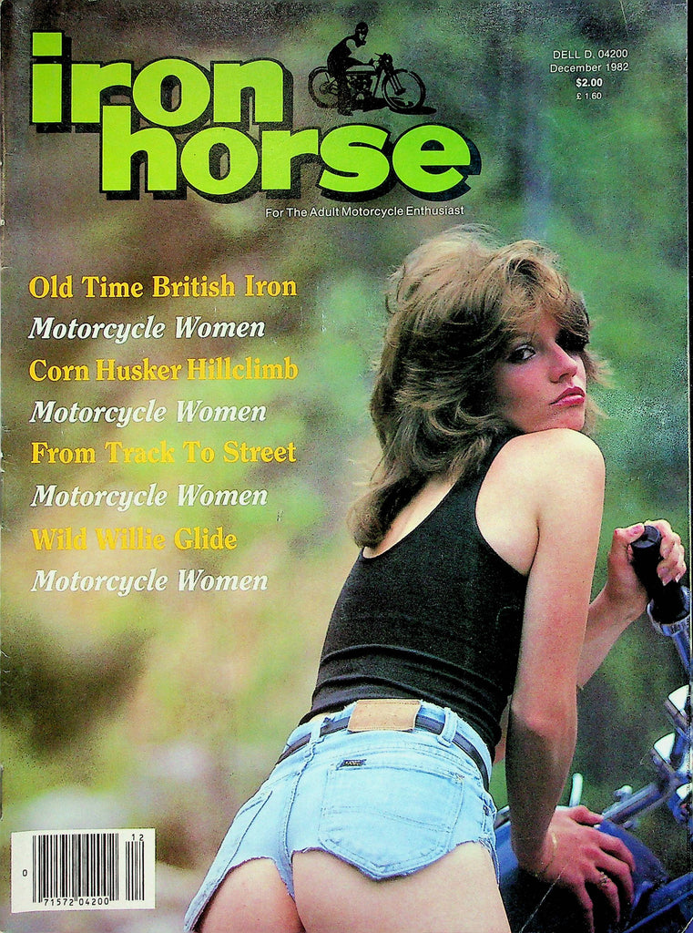 Iron Horse Magazine Old Time British Iron & Corn Husker Hillclimb December 1982 070622RP