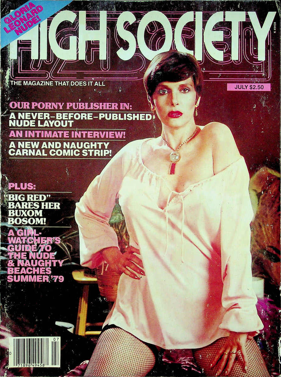 High Society Magazine Gloria Leonard July 1979 051322RP