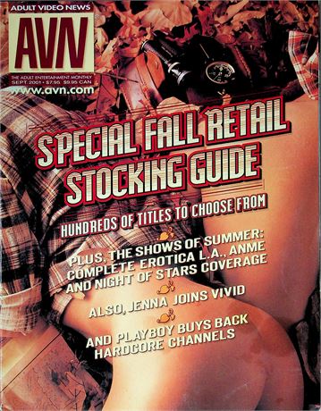 Adult Video News Magazine Special Fall Retail Stocking Guide September 2001 062425RP2-