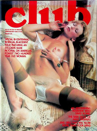 Club Magazine Ft. David Bowie & Julia August 1976 100825RP-