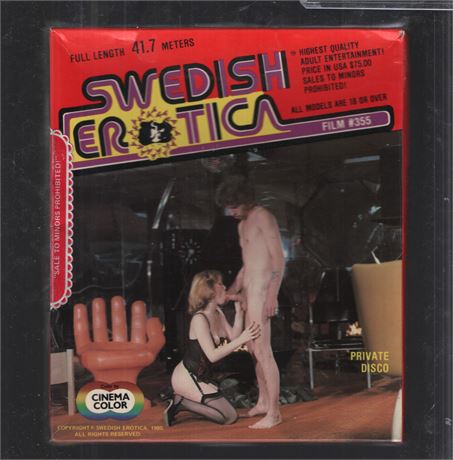 Swedish Erotica #355 Private Disco Super 8mm Film Reel 1980 Vintage 061825CBVHS
