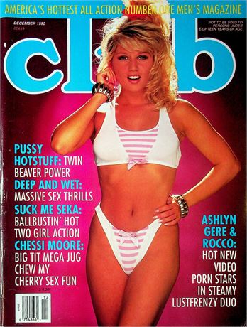 Club Magazine Ft. Chessi Moore & Ashlyn Gere December 1990 081425RP-