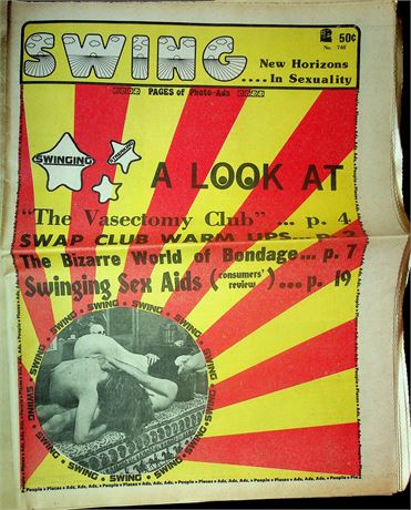 Swing Newspaper Magazine The Vasectomy Club No.748 June 1974 052725RP2