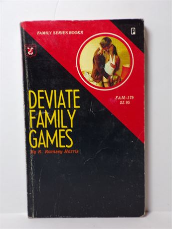 Deviate Family Games by R Ramsey Harris, Paperback Novel 1980 Family Series FAM-179 061125WP-30