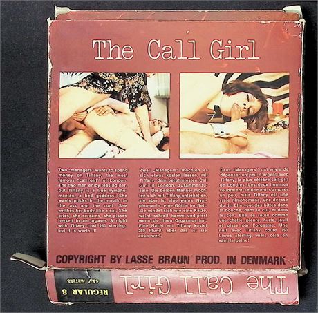 Lisa Braun #330 The Call Girl Regular 8mm Adult Film Reel Vintage 080425AVHS2