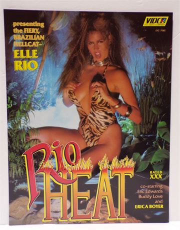 Erica Boyer in Rio Heat, Vidco VC-768 1987 Promo Slick Ad Sheet 061925WP-21