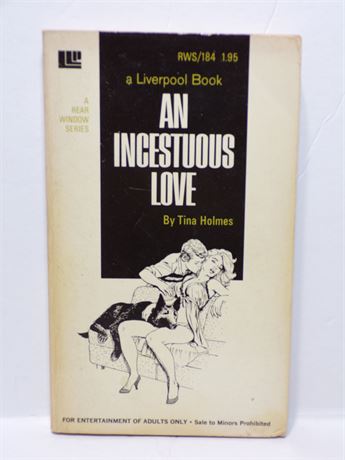 An Incestuous Love by Tina Holmes, Paperback Book 1972 Liverpool RWS-184 071125WP-71