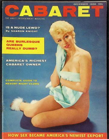 Cabaret Magazine Dec 1956 ft. Sharon Knight 112925AKP-38