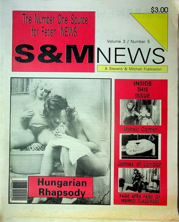 S&M News Oversized BDSM Magazine Hungarian Rhapsody & Mistress Carmen Vol.3 No.5 101025RP-