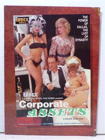 Amber Lynn & Tish Ambrose in Corporate Assets, Essex 1985 Promo Slick Ad Sheet 051925WP-17