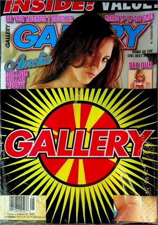 Gallery Magazine Ft. Amelia & Gash Bash March 2009 No.148 W/DVD 061425RP