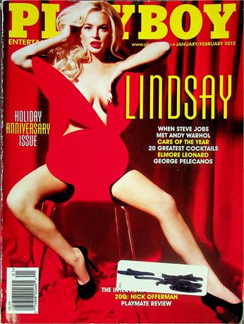 Playboy Magazine Holiday Anniversary Issue Ft. Lindsay Lohan January/February 2012 071325RP-