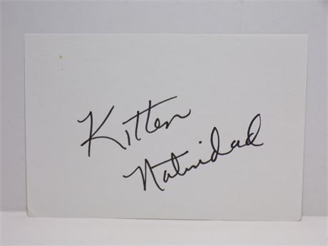 Kitten Natividad (Francesca Isabel) SIGNED 4x6" Cut Sheet w/COA 061925WP-H