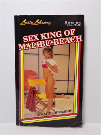 Sex King of Malibu Beach by Wayne Dinsmore, Paperback Book 1989 Lusty Library LL-632 052825WP