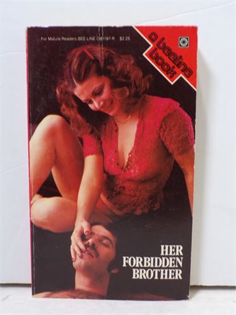 Her Forbidden Brother by Rand McTiernan, Paperback Novel 1976 Bee Line OB1197-R 051925WP