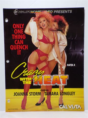 Joanna Storms in Crazy with the Heat, Caballero 1986 Promo Slick Ad Sheet 061925WP-38