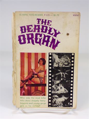 The Deadly Organ, Paperback Book 1968 Olympic Foto Reader F.111 WWNC 102025WP-11