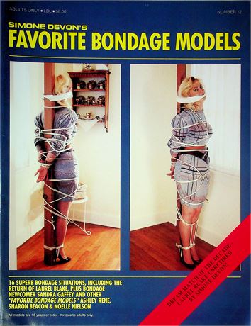 Simone Devon's Favorite Bondage Models Mag Laurel Blake & Sandra Gaffey No.12 January 1990 061725RP-