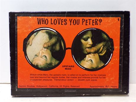 Who Loves You Peter? Upstairs Maid Gemini 8mm Adult Film Reel Vintage Super 45.7m 081725WVHS