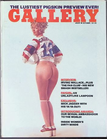 Gallery Magazine ft. Irving Wallace Oct 1974 111825AKP-35