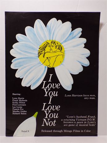 I Love You I Love You Not, Lynn Harris 1970's Sexploitation Film Press Kit Foldout 060425WP-128