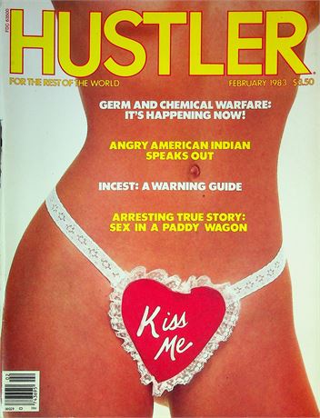 Hustler Magazine Valentine's Issue Ft. Vernon Bellecourt February 1983 070225RP-