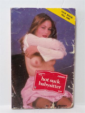 Hot Suck Babysitter by Frank Masters, Paperback Book 1985 Greenleaf Companion CB4503 070925WP-88
