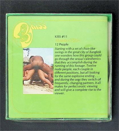 Kiss Film Series 2 #11 Siamkatzen Regular 8mm Adult Film Reel Vintage 080425AVHS