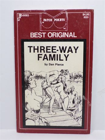 Three-Way Family by Dan Pierce, Paperback Book 1970's/80's Patch Pokets PP8063 052825WP-B
