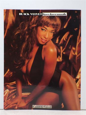 Black Velvet Goes Down Smooth, Coast to Coast Video Vintage Ad Slick Sheet 051325WP-73