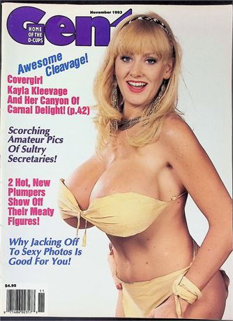 Gent Magazine ft. Kayla Kleevage Nov 1993 111325AKP-8